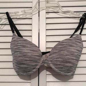 PINK Gray and Black Bra 32